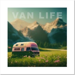 Van Life Camper RV Outdoors in Nature Posters and Art